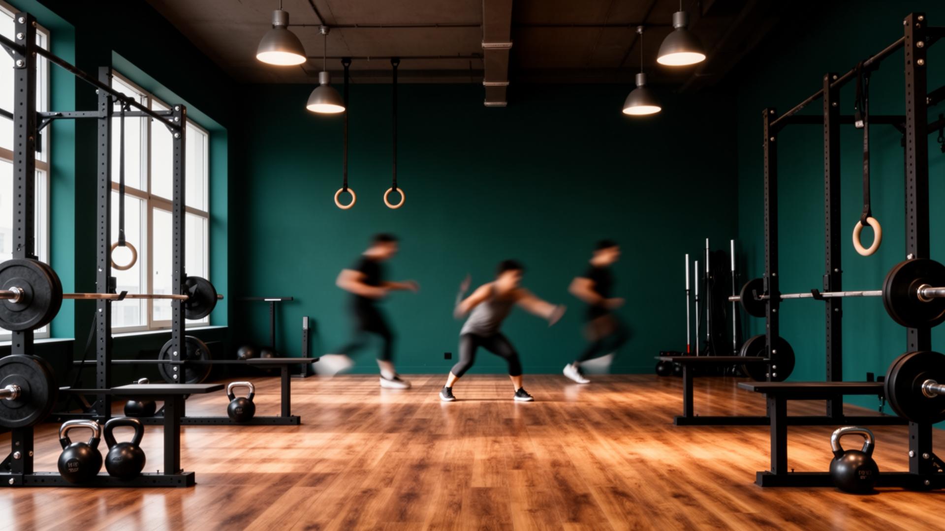 Interno del centro Phil Lab con atleti in movimento