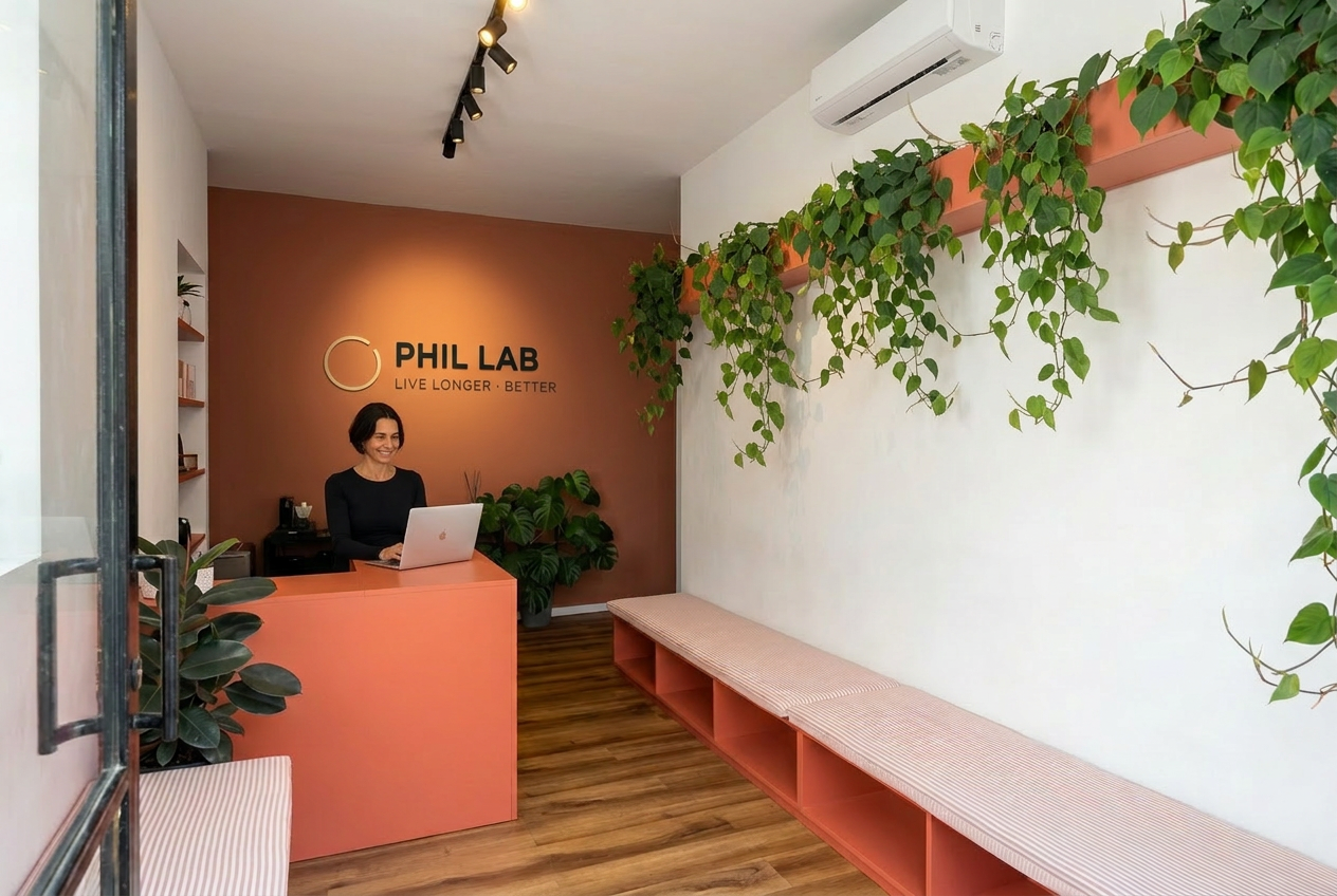 La reception accogliente di Phil Lab
